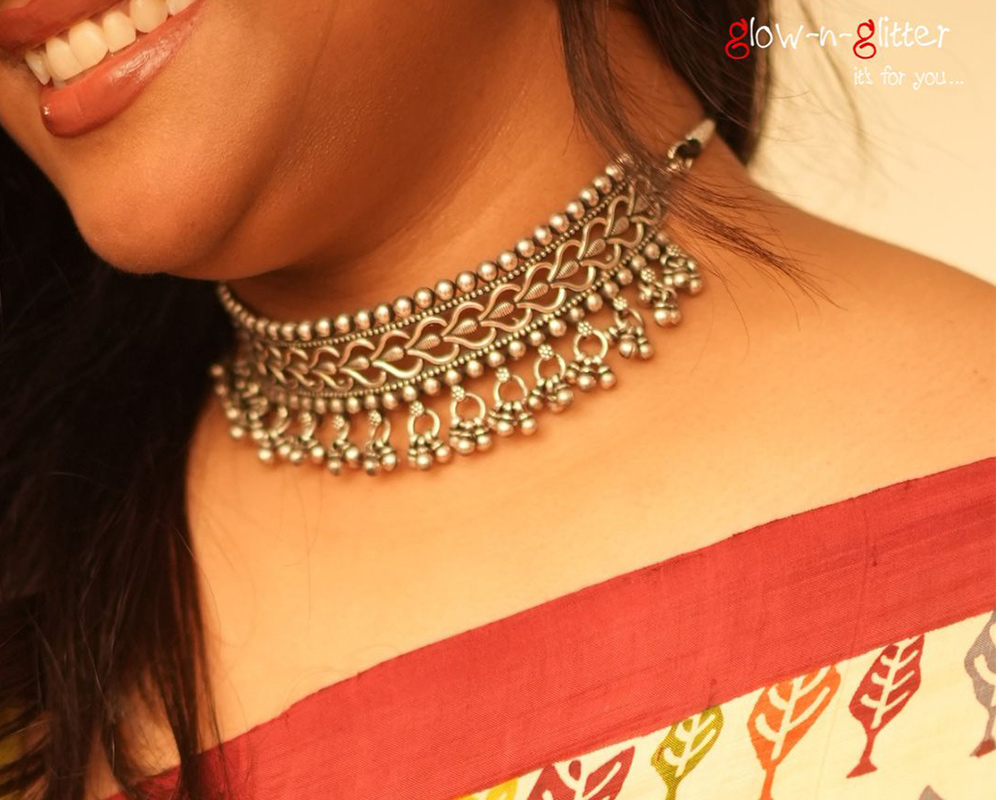 STERLING SILVER BOOND JAALI CHOKER - Image 3
