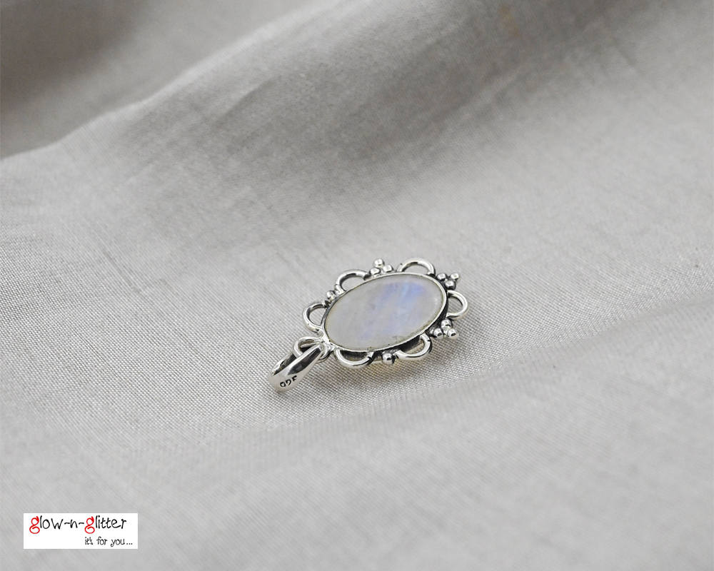 STERLING SILVER & MOONSTONE NECKLACE - Image 3