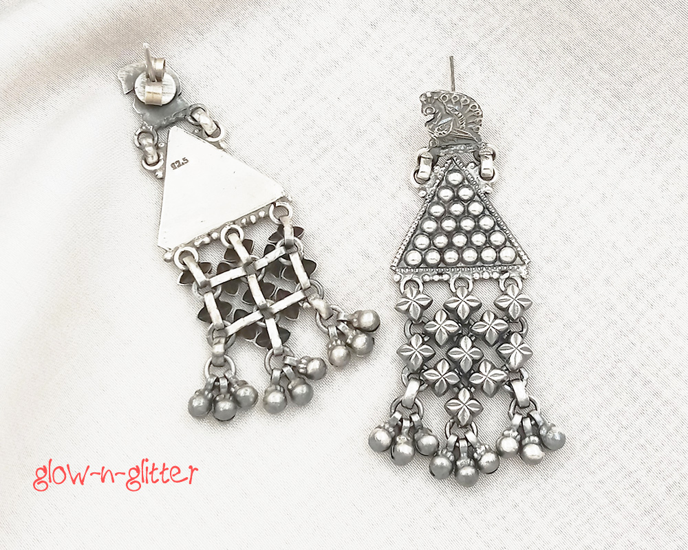 STERLING SILVER BINDU JHALOR EARRINGS - Image 2
