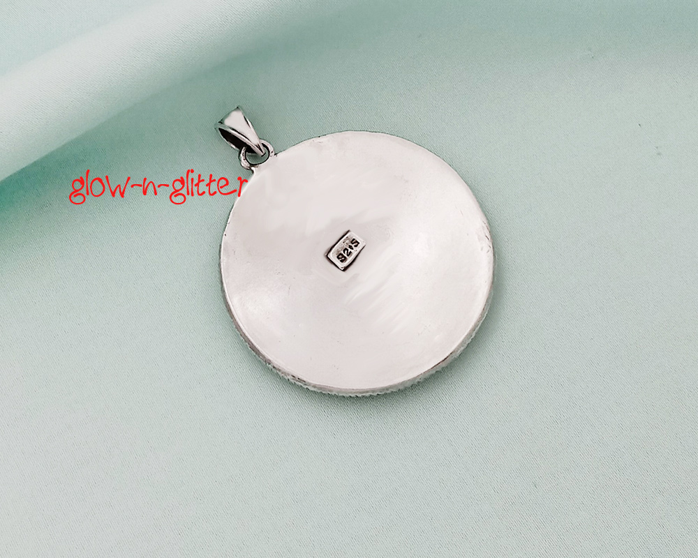 STERLING SILVER MAA DURGA MANTRA NECKLACE - Image 2