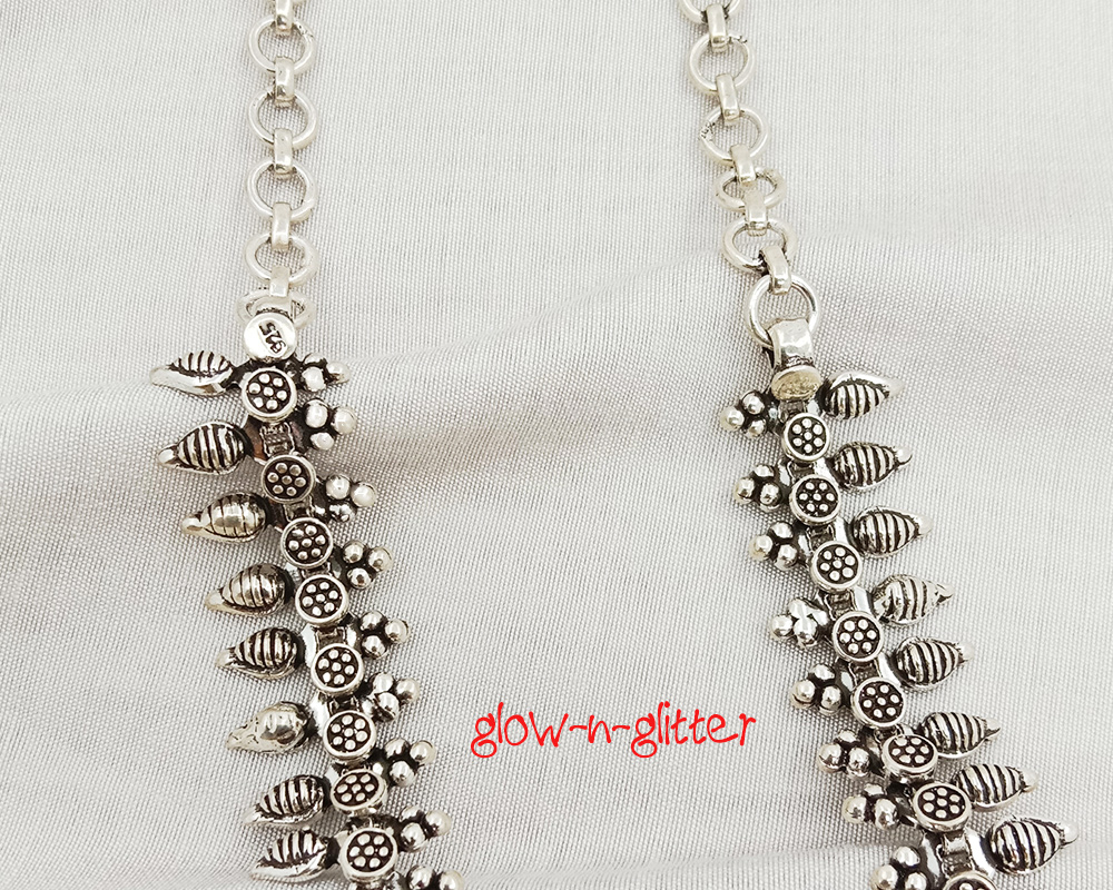 STERLING SILVER FLORAL NECKLACE - Image 3
