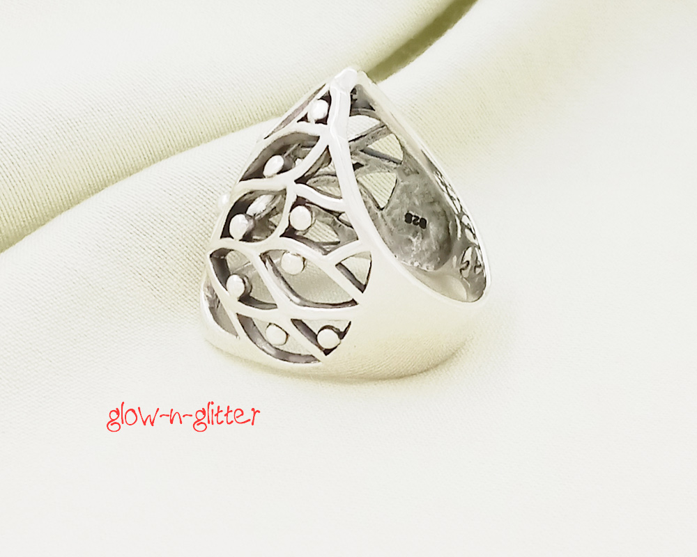 STERLING SILVER JAALI RING - Image 2