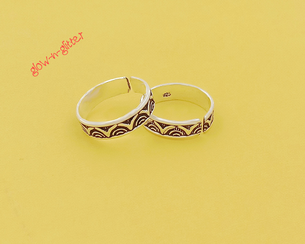 <span style="color: #808080;">STERLING SILVER SUNRISE TOE RINGS </span> - Image 2