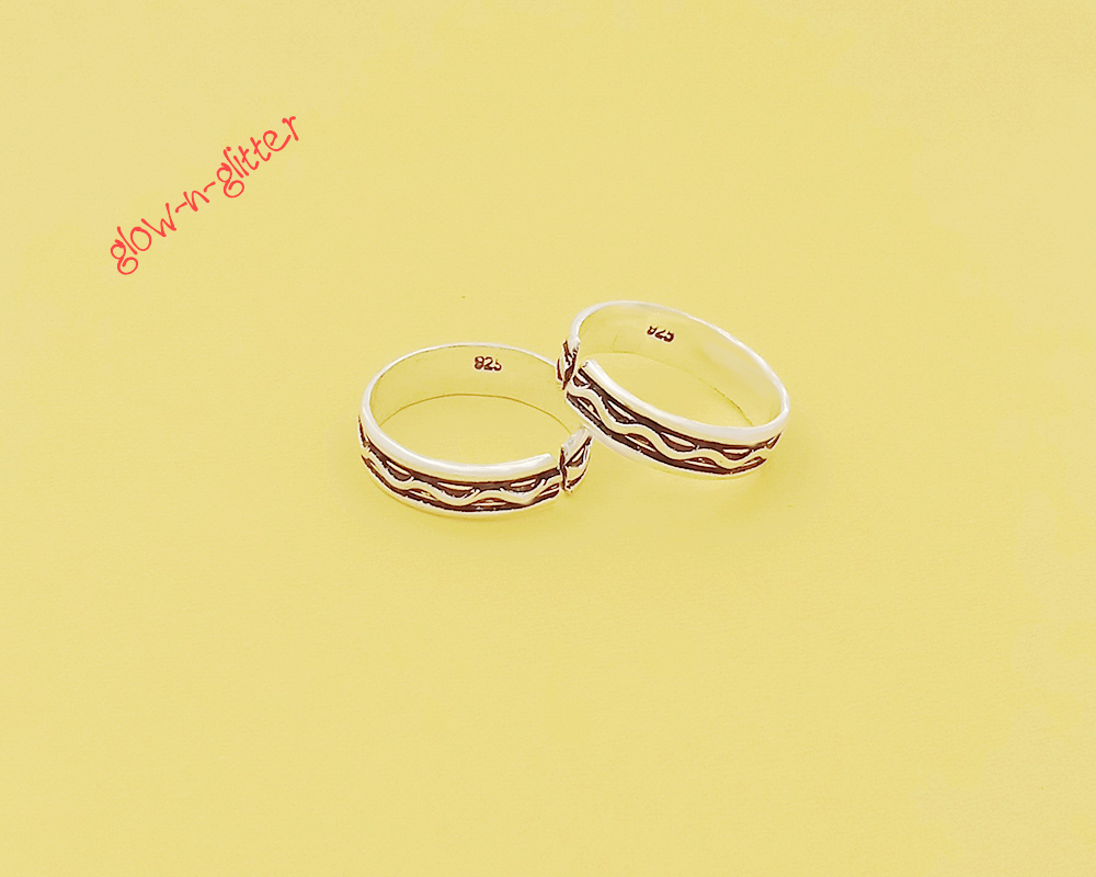 <span style="color: #808080;">STERLING SILVER RIC-RAC TOERINGS</span> - Image 2