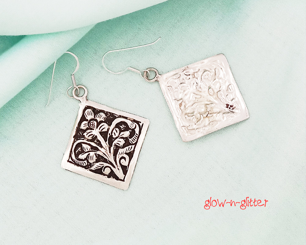 <span style="color: #808080;">STERLING SILVER CHITAI DROP EARRINGS </span> - Image 2