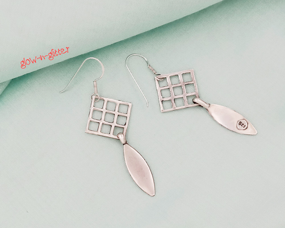 <span style="color: #808080;">STERLING SILVER DROP EARRINGS </span> - Image 3