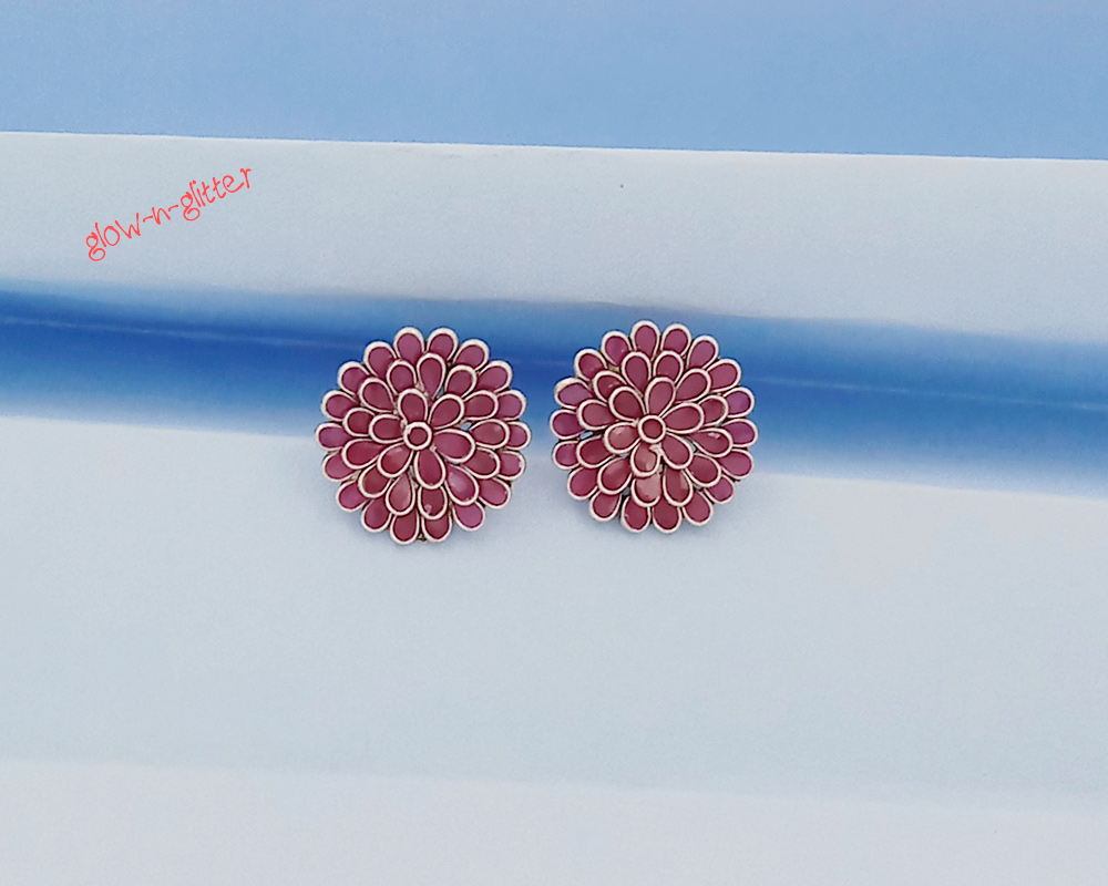 <span style="color: #808080;">STERLING SILVER POLKI STUD EARRINGS </span> - Image 3