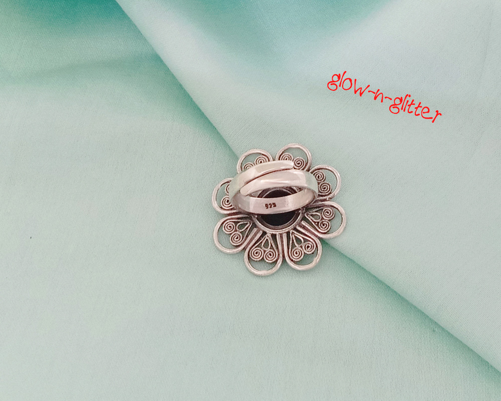 STERLING SILVER FILIGREE RING - Image 2